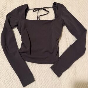 Garage Charcoal Long Sleeve Top